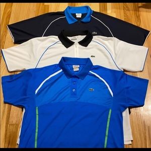 Lacoste front zip polo shorts